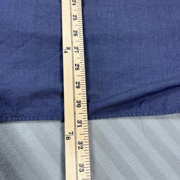 Vince x Berdorf Goodman Tunic Size Large Blue Chambray High Low Popover - Picture 9 of 11